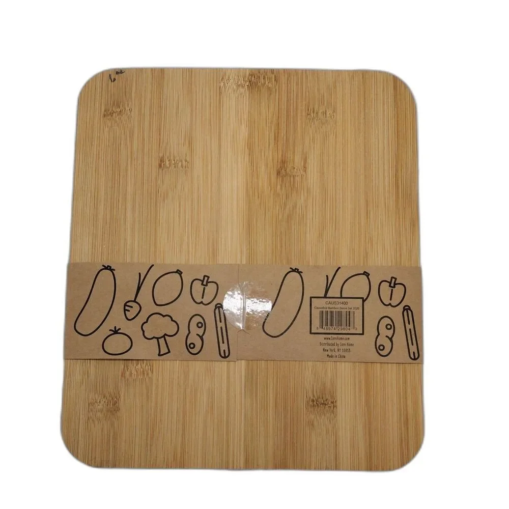 CauseBox Core Bamboo Serve Set 2020 Cutting Board, Spatula & Spoon NEW